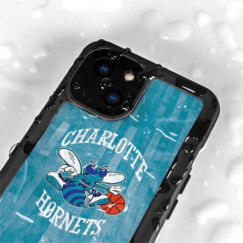 NBA Charlotte Hornets Hardwood Classics iPhone 15 Plus Waterproof Case